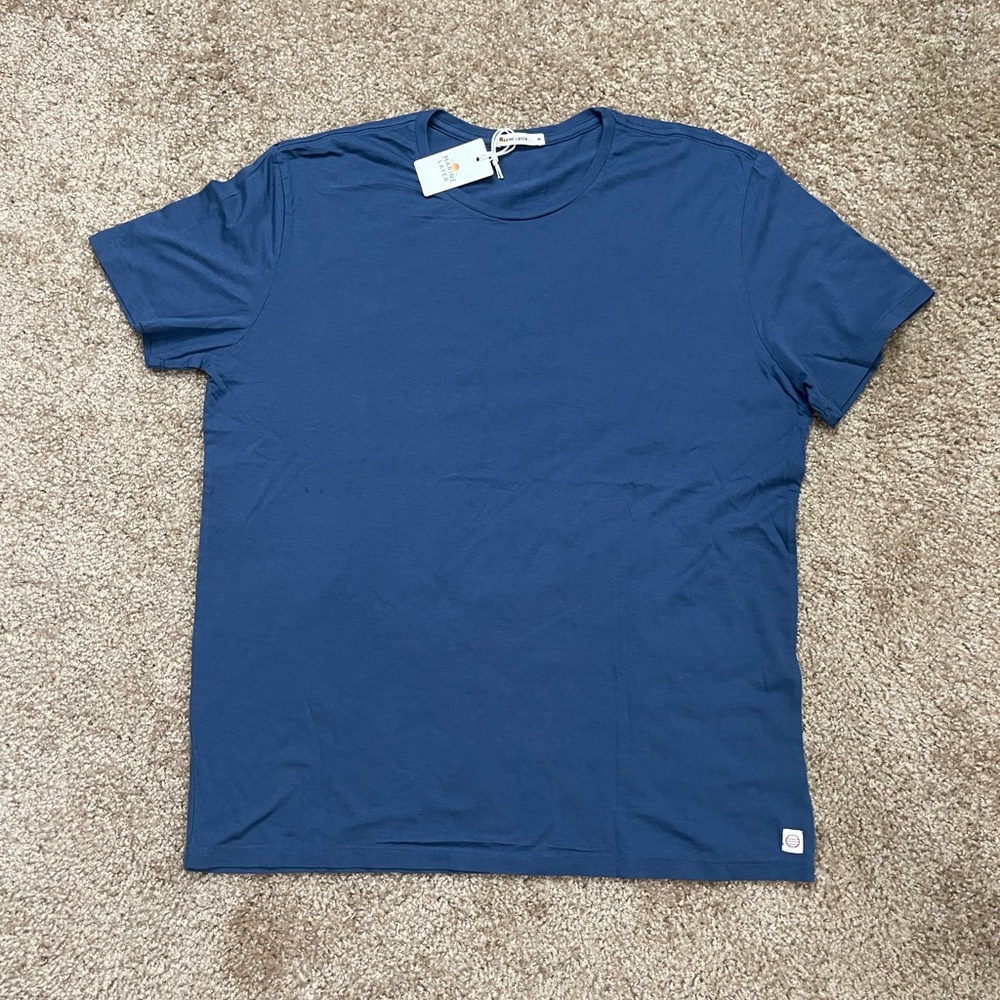 Marine Layer Signature Crew Tee in Bering Sea